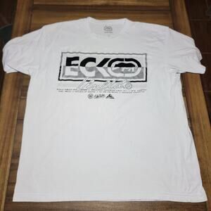 Ecko Unltd. White Unisex Tee "World Famous" - Size 2XL